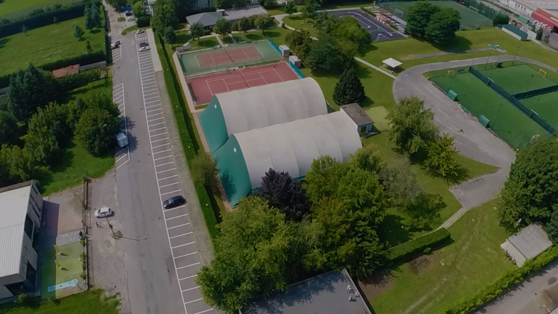 visione aerea del centro sportivo di Monza